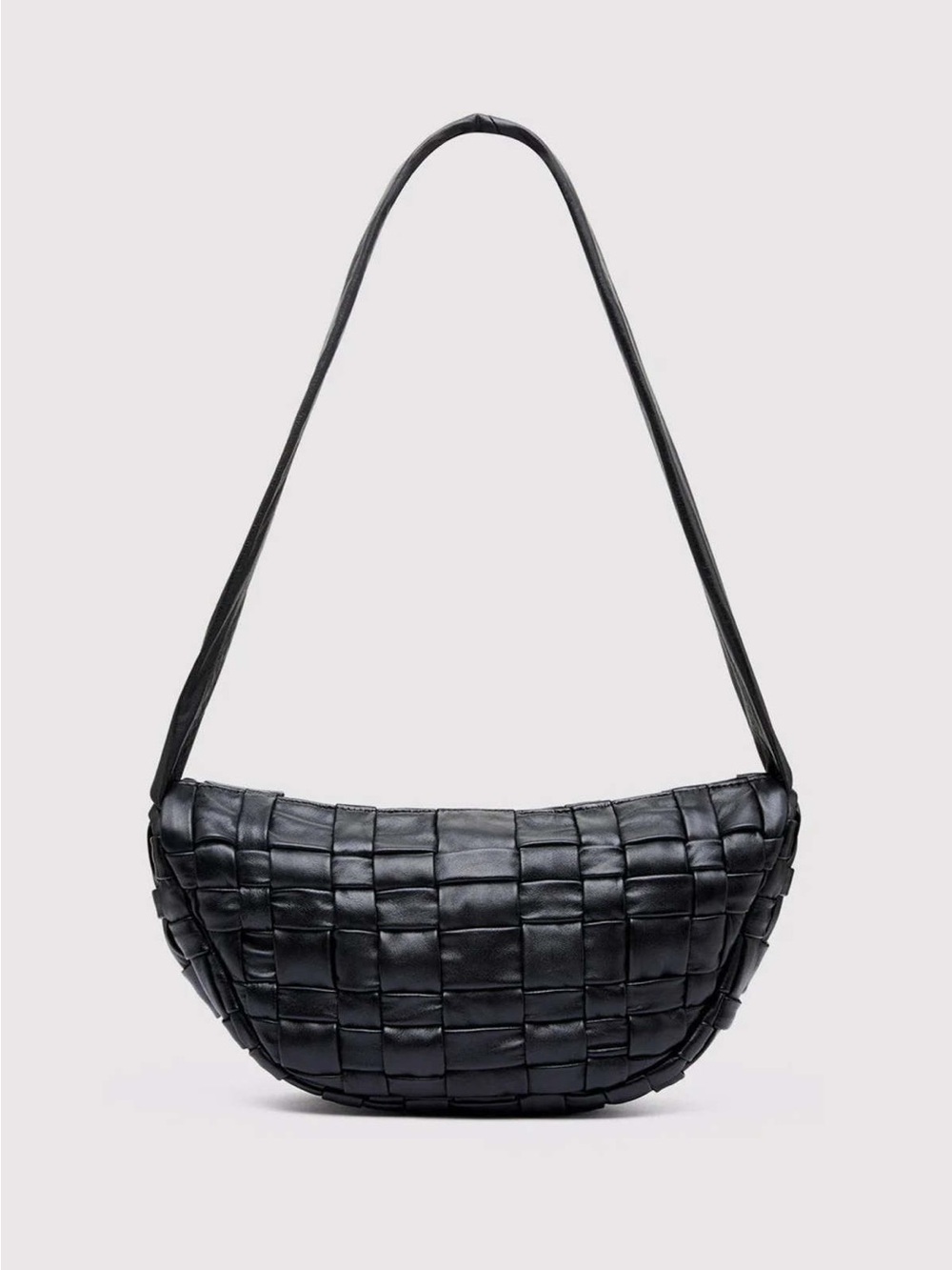 NWOT ST.AGNI Crescent Textured Leather Shoulder Bag